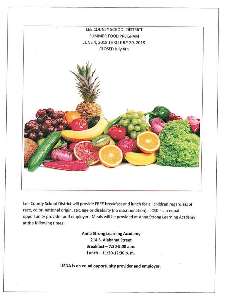 LCSD Summer Food Program