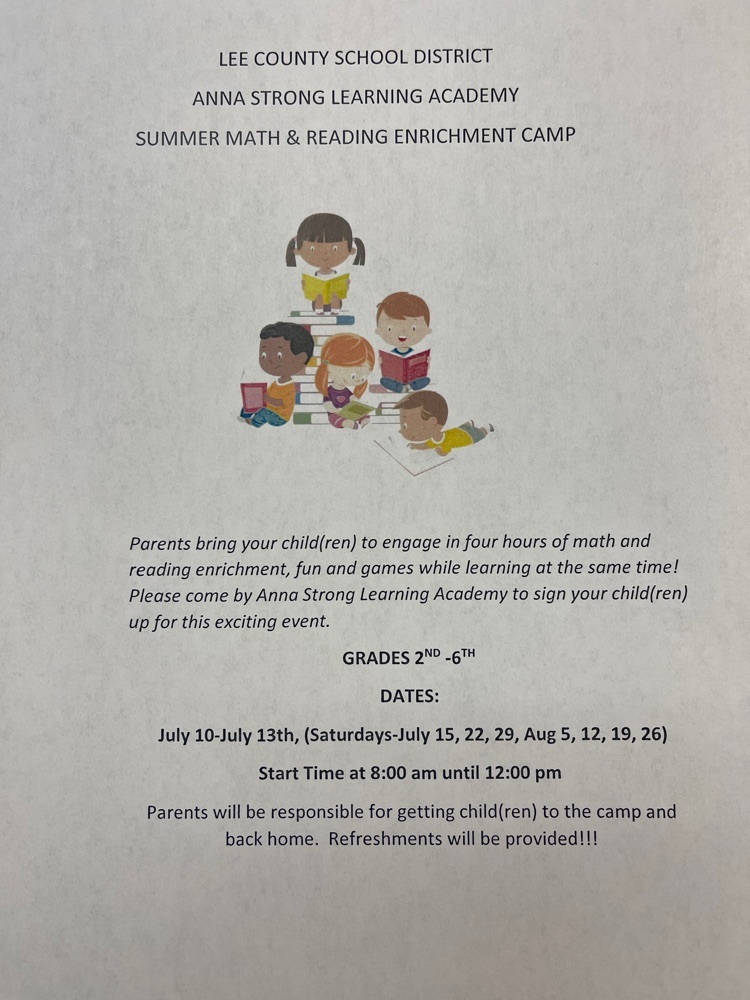 ASLA Summer Math and Reading Enrichment Camp 